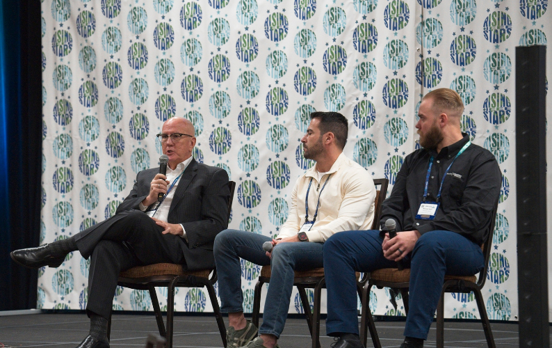 Kent Dicks sitting on a panel for IEEE Rising Stars Conference